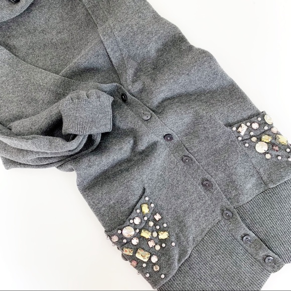 Apt. 9 Jeweled Pocket Cardigan - Picture 2 of 6